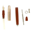 1947 PARKER VS "VACUMATIC SUCCESSOR" RUST W/GOLD CAP FOUNTAIN PEN RESTORED