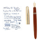 1947 PARKER VS "VACUMATIC SUCCESSOR" RUST W/GOLD CAP FOUNTAIN PEN RESTORED