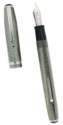 CIRCA 1948 ESTERBROOK SJ MODEL GREY PEARL FOUNTAIN PEN RESTORED OFFERED BY ANTIQUE DIGGER