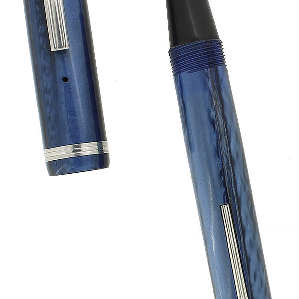 C1948 ESTERBROOK TRANSITIONAL J BLUE PEARL 2668 NIB FOUNTAIN PEN RESTO