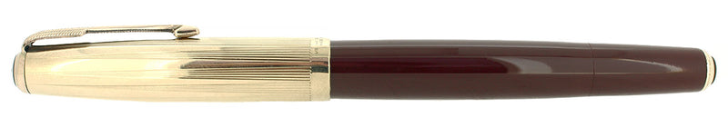 1948 PARKER 51 CORDOVAN DOUBLE JEWEL FOUNTAIN PEN RESTORED OFFERED BY ANTIQUE DIGGER