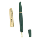 1948 PARKER 51 DOUBLE JEWEL NASSAU GREEN FOUNTAIN PEN RESTORED OFFERED BY ANTIQUE DIGGER