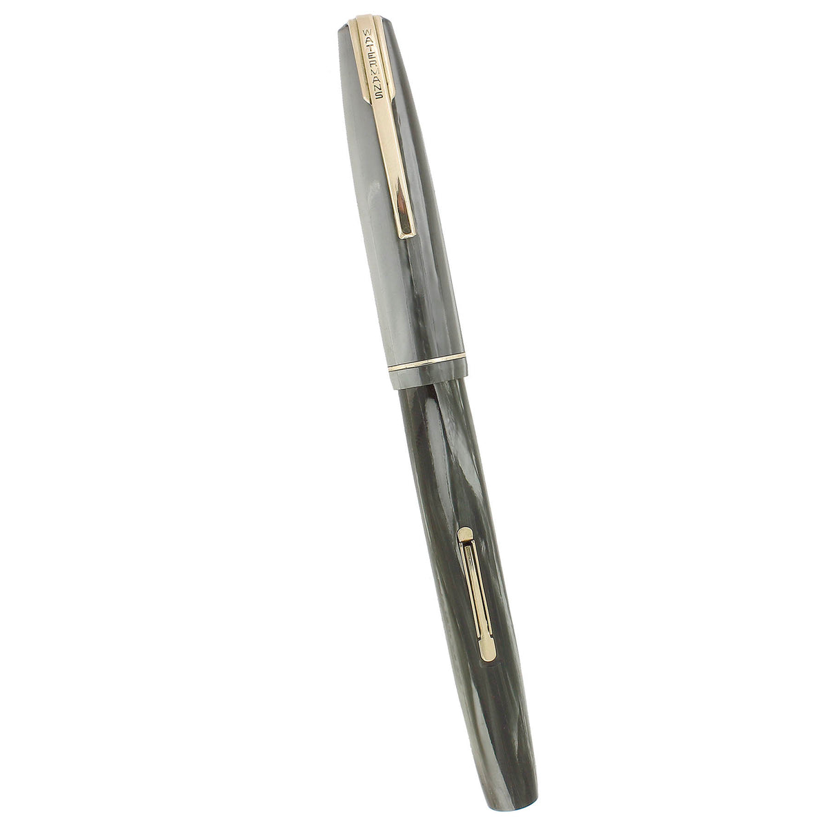 CIRCA 1942 WATERMAN STALWART GREY PEARL FOUNTAIN PEN RESTORED