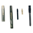 CIRCA 1942 WATERMAN STALWART GREY PEARL FOUNTAIN PEN RESTORED OFFERED BY ANTIQUE DIGGER