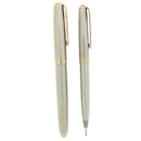 1950 PARKER 51 STAINLESS STEEL FLIGHTER AEROMETRIC FOUNTAIN PEN & PENCIL SET RESTORED OFFERED BY ANTIQUE DIGGER