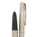 1950 PARKER 51 STAINLESS STEEL FLIGHTER AEROMETRIC FOUNTAIN PEN & PENCIL SET RESTORED OFFERED BY ANTIQUE DIGGER