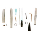 1950 PARKER 51 STAINLESS STEEL FLIGHTER AEROMETRIC FOUNTAIN PEN & PENCIL SET RESTORED OFFERED BY ANTIQUE DIGGER