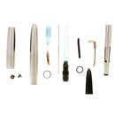 1950 PARKER 51 STAINLESS STEEL FLIGHTER AEROMETRIC FINE NIB FOUNTAIN PEN RESTORED OFFERED BY ANTIQUE DIGGER