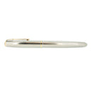 1950 PARKER 51 STAINLESS STEEL FLIGHTER AEROMETRIC FINE NIB FOUNTAIN PEN RESTORED OFFERED BY ANTIQUE DIGGER