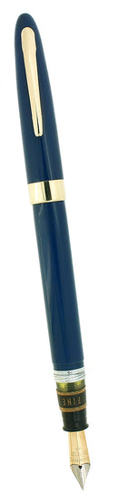 CIRCA 1950 SHEAFFER TOUCHDOWN SOVEREIGN FOUNTAIN PEN PERSIAN BLUE NEW OLD STOCK STICKERED OFFERED BY ANTIQUE DIGGER