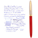 1953 SHEAFFER SENTINEL FIESTA RED SNORKEL 14K MEDIUM NIB FOUNTAIN PEN RESTORED OFFERED BY ANTIQUE DIGGER