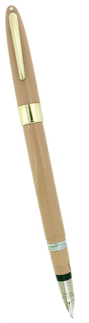 STICKERED C1953 SHEAFFER STATESMAN BUCKSKIN SNORKEL FOUNTAIN PEN NEW OLD STOCK OFFERED BY ANTIQUE DIGGER