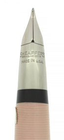 STICKERED C1953 SHEAFFER STATESMAN BUCKSKIN SNORKEL FOUNTAIN PEN NEW OLD STOCK OFFERED BY ANTIQUE DIGGER