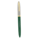 1953 SHEAFFER CLIPPER SNORKEL PASTEL GREEN FINE PgAg NIB FOUNTAIN PEN RESTORED OFFERED BY ANTIQUE DIGGER