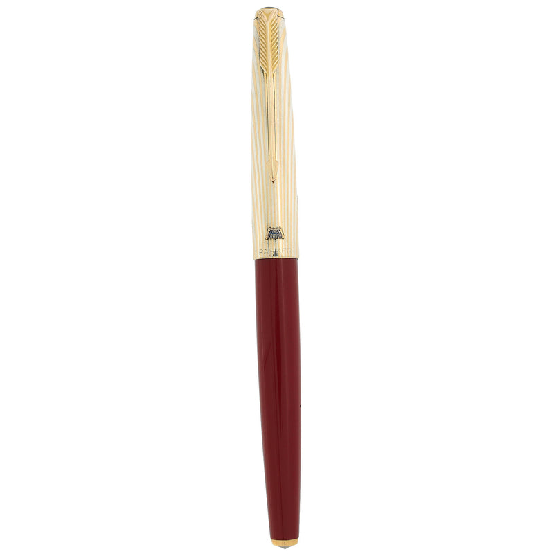 PARKER 61 ヴィンテージ 万年筆　USA アンティーク NEVER INKED 1956 PARKER 61 FIRST EDITION HERITAGE CAP BURGUNDY FOUNTAI