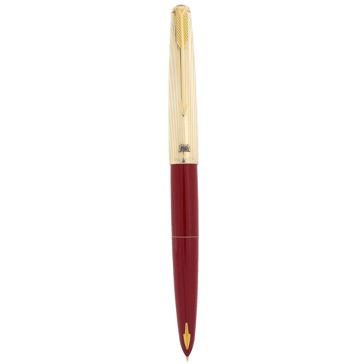 NEVER INKED 1956 PARKER 61 FIRST EDITION HERITAGE CAP BURGUNDY FOUNTAI