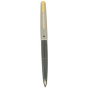 NEW OLD STOCK 1956 PARKER 61 FIRST EDITION CHARCOAL GREY W/LUSTRALOY CAP 14K MEDIUM NIB FOUNTAIN PEN OFFERED BY ANTIQUE DIGGER