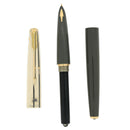 NEVER INKED 1956 PARKER 61 FIRST EDITION HERITAGE CAP CHARCOAL GREY FOUNTAIN PEN / PENCIL MINT OFFERED BY ANTIQUE DIGGER