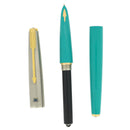 NEW OLD STOCK 1956 PARKER 61 FIRST EDITION VISTA BLUE W/LUSTRALOY CAP 14K FINE NIB FOUNTAIN PEN OFFERED BY ANTIQUE DIGGER