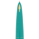 NEW OLD STOCK 1956 PARKER 61 FIRST EDITION VISTA BLUE W/LUSTRALOY CAP 14K FINE NIB FOUNTAIN PEN OFFERED BY ANTIQUE DIGGER