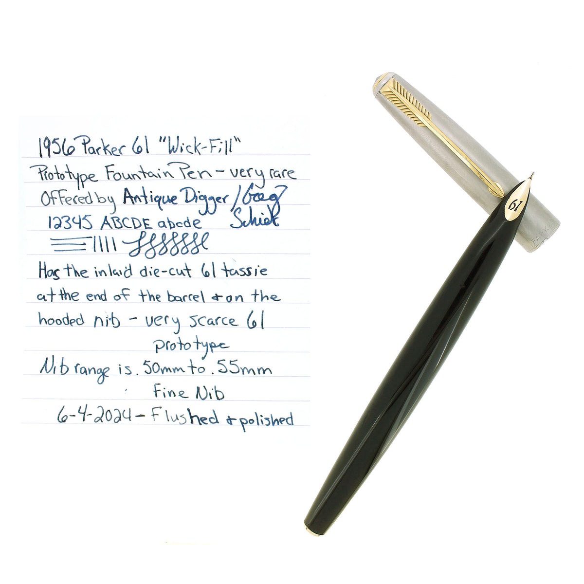 1956Parker61PrototypeFountainP