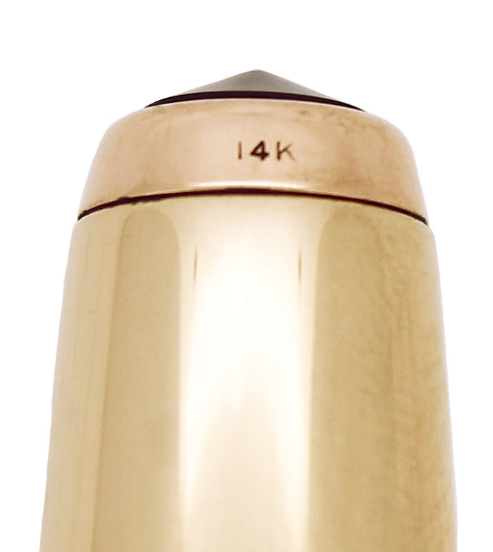 CIRCA 1958 PARKER 61 PRESIDENTIAL 14K SOLID GOLD SMOOTH OVERLAY FOUNTA