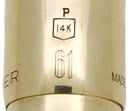 CIRCA 1958 PARKER 61 PRESIDENTIAL 14K SOLID GOLD SMOOTH OVERLAY FOUNTAIN PEN OFFERED BY ANTIQUE DIGGER