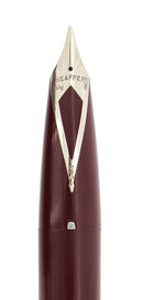 C1959 SHEAFFER PFM I FOUNTAIN PEN IN BURGUNDY W/MEDIUM NIB RESTORED OFFERED BY ANTIQUE DIGGER