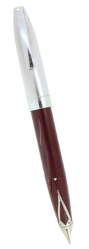 CIRCA 1959 SHEAFFER PFM II BURGUNDY SNORKEL FOUNTAIN PEN RESTORED OFFERED BY ANTIQUE DIGGER