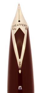 CIRCA 1959 SHEAFFER PFM II BURGUNDY SNORKEL FOUNTAIN PEN RESTORED OFFERED BY ANTIQUE DIGGER