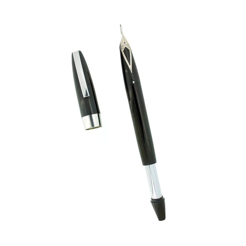 CIRCA 1959 SHEAFFER BLACK PFM I PEN FOR MEN FOUNTAIN PEN RESTORED OFFERED BY ANTIQUE DIGGER