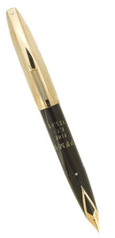 C1959 SHEAFFER PFM V BLACK FOUNTAIN PEN CHALK MARKED NEW OLD STOCK MINT OFFERED BY ANTIQUE DIGGER