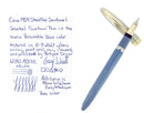 C1959 SHEAFFER SENTINEL PERIWINKLE BLUE SNORKEL FOUNTAIN PEN RESTORED OFFERED BY ANTIQUE DIGGER