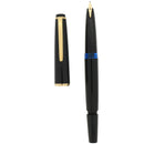 C1959-1967 MONTBLANC 32 BLACK RESIN 14C/585 INTARSIA NIB FOUNTAIN PEN SERVICED OFFERED BY ANTIQUE DIGGER