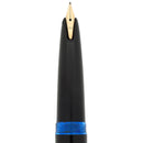 C1959-1967 MONTBLANC 32 BLACK RESIN 14C/585 INTARSIA NIB FOUNTAIN PEN SERVICED OFFERED BY ANTIQUE DIGGER