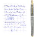 1964 FIRST YEAR PARKER 75 STERLING SILVER CROSSHATCH (CISELE) W/
