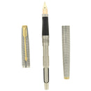 1964 FIRST YEAR PARKER 75 STERLING SILVER CROSSHATCH (CISELE) W/