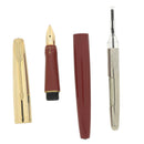 NEVER INKED 1964 PARKER VP RED W/GOLD CAP RARE