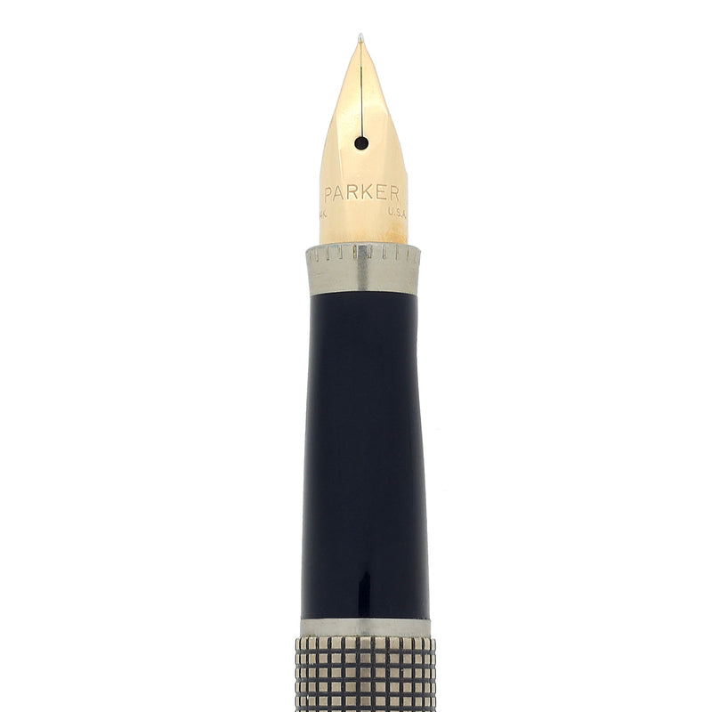 NEVER INKED 1965 PARKER 75 SPANISH TREASURE STERLING SILVER CROSSHATCH