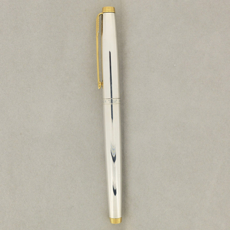 SCARCE FIRST YEAR 1967 PARKER 75 KEEPSAKE STERLING SILVER FOUNTAIN PEN