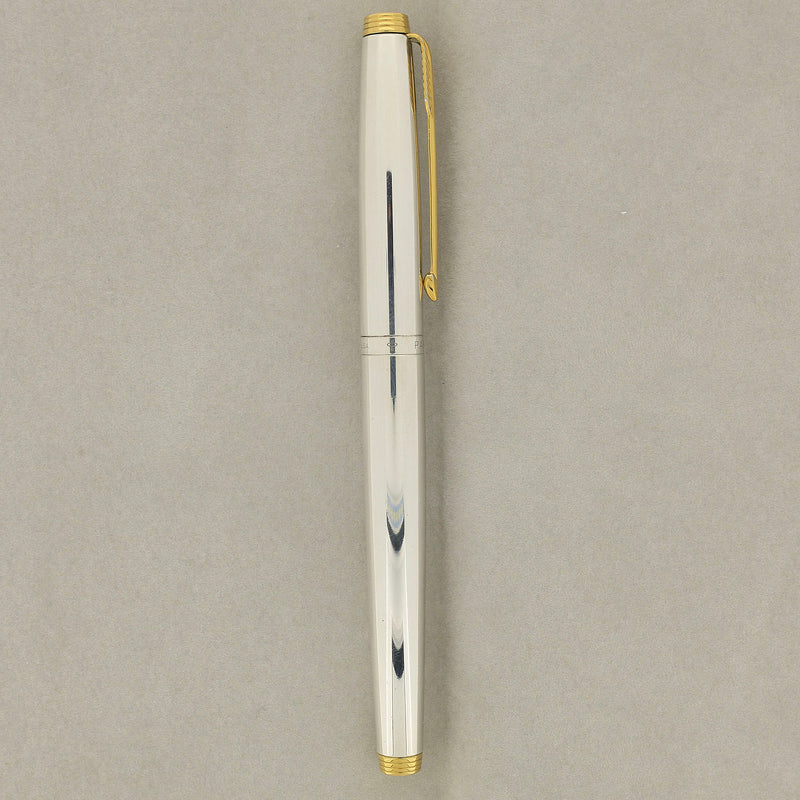 SCARCE FIRST YEAR 1967 PARKER 75 KEEPSAKE STERLING SILVER FOUNTAIN PEN
