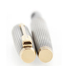 CIRCA 1970 PARKER 75 STERLING SILVER CISELE 14K FINE NIB FOUNTAIN PEN OFFERED BY ANTIQUE DIGGER