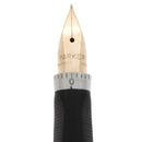 CIRCA 1970 PARKER 75 STERLING SILVER CISELE 14K FINE NIB FOUNTAIN PEN OFFERED BY ANTIQUE DIGGER