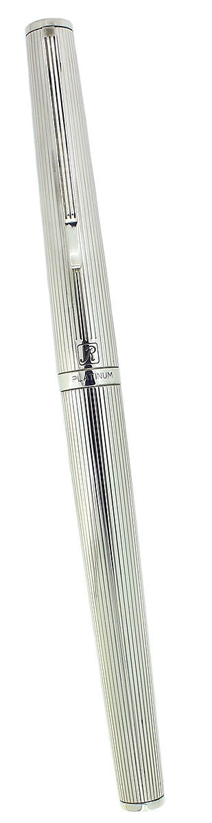 1970S PLATINUM (JAPAN) LINED STERLING 18K NIB FOUNTAIN PEN NEW OLD STO