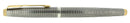 C1973 PARKER 75 STERLING SILVER CROSSHATCH GRID PATTERN FINE NIB FOUNTAIN PEN NEAR MINT OFFERED BY ANTIQUE DIGGER
