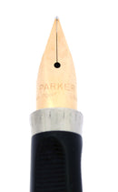 C1973 PARKER 75 STERLING SILVER CROSSHATCH GRID PATTERN FINE NIB FOUNTAIN PEN NEAR MINT OFFERED BY ANTIQUE DIGGER