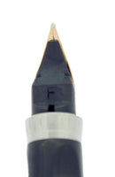 C1973 PARKER 75 STERLING SILVER CROSSHATCH GRID PATTERN FINE NIB FOUNTAIN PEN NEAR MINT OFFERED BY ANTIQUE DIGGER