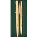 NEVER INKED 1972 PARKER 61 INSIGNIA CONVERTER FILLER 14K MED NIB FOUNTAIN PEN AND BALLPOINT PEN SET OFFERED BY ANTIQUE DIGGER