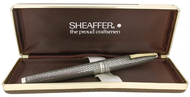 CIRCA 1972 SHEAFFER STERLING SILVER IMPERIAL14K FINE NIB FOUNTAIN PEN OFFERED BY ANTIQUE DIGGER
