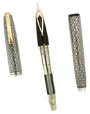 CIRCA 1972 SHEAFFER STERLING SILVER IMPERIAL14K FINE NIB FOUNTAIN PEN OFFERED BY ANTIQUE DIGGER